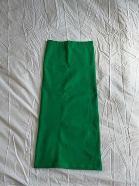 Zara Emerald Green Pencil Midi Skirt